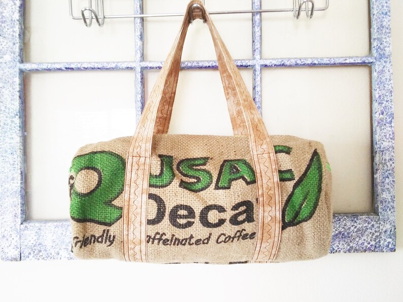 Coffee sack duffel purse