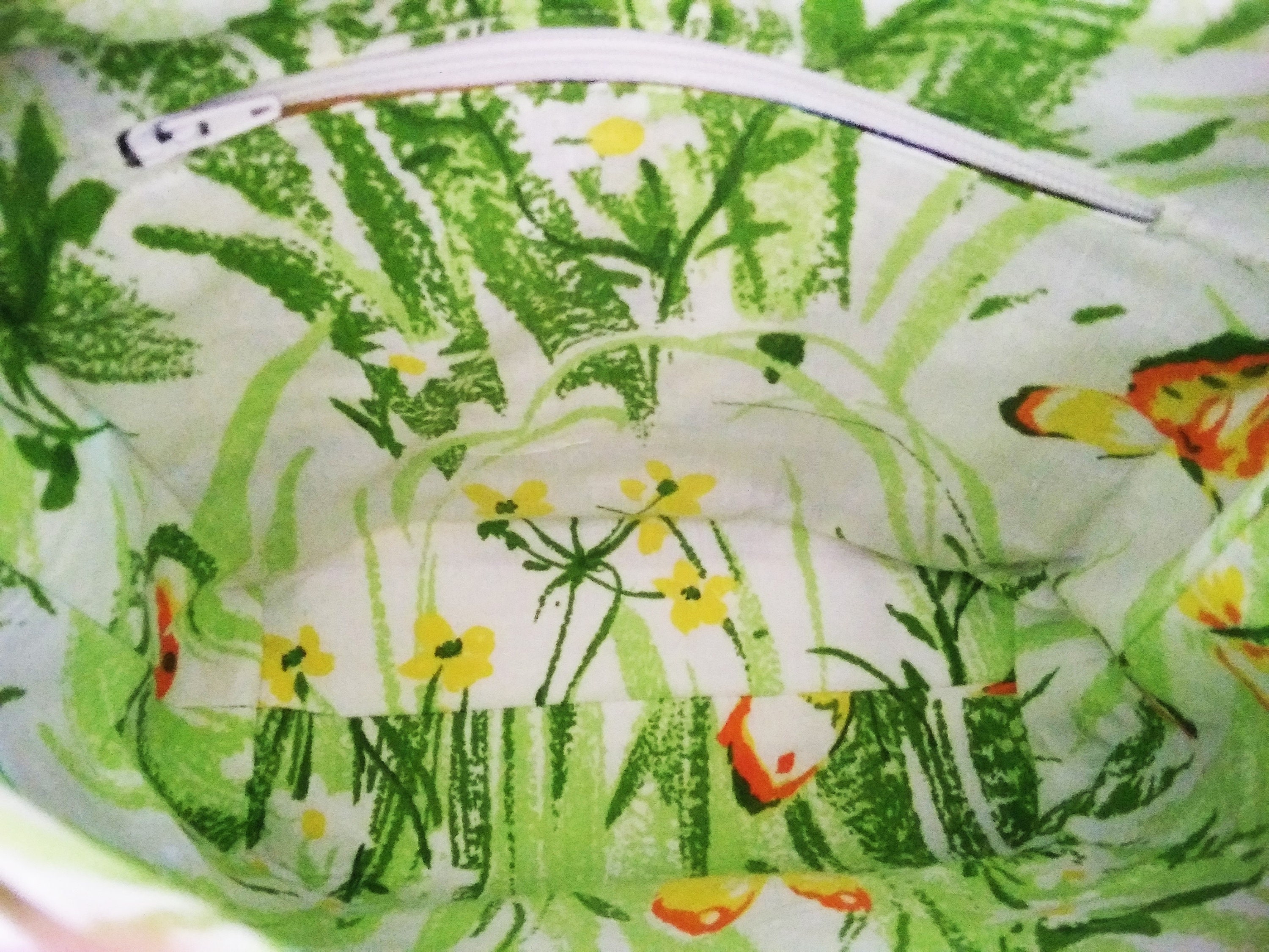 Small cross body bag in vintage 60s fabric Etsy