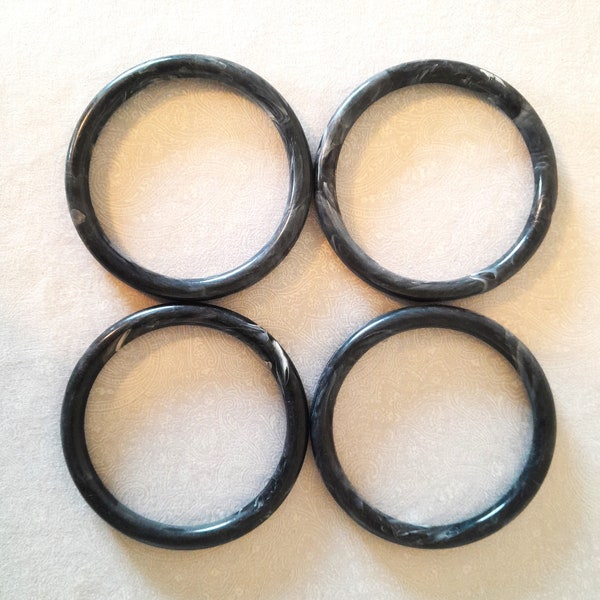 4 Small plastic purse handles,  Purse ring handles