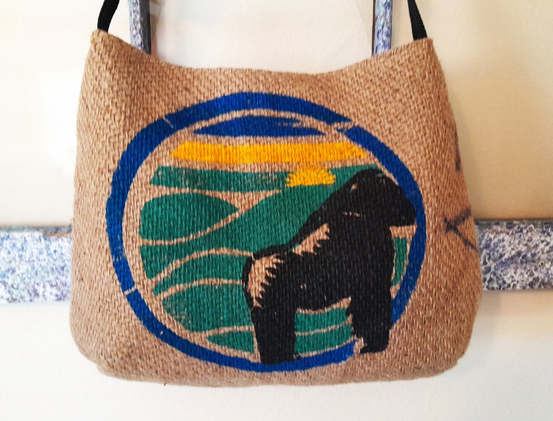 Gorilla Banana Pattern Print Crossbody bags