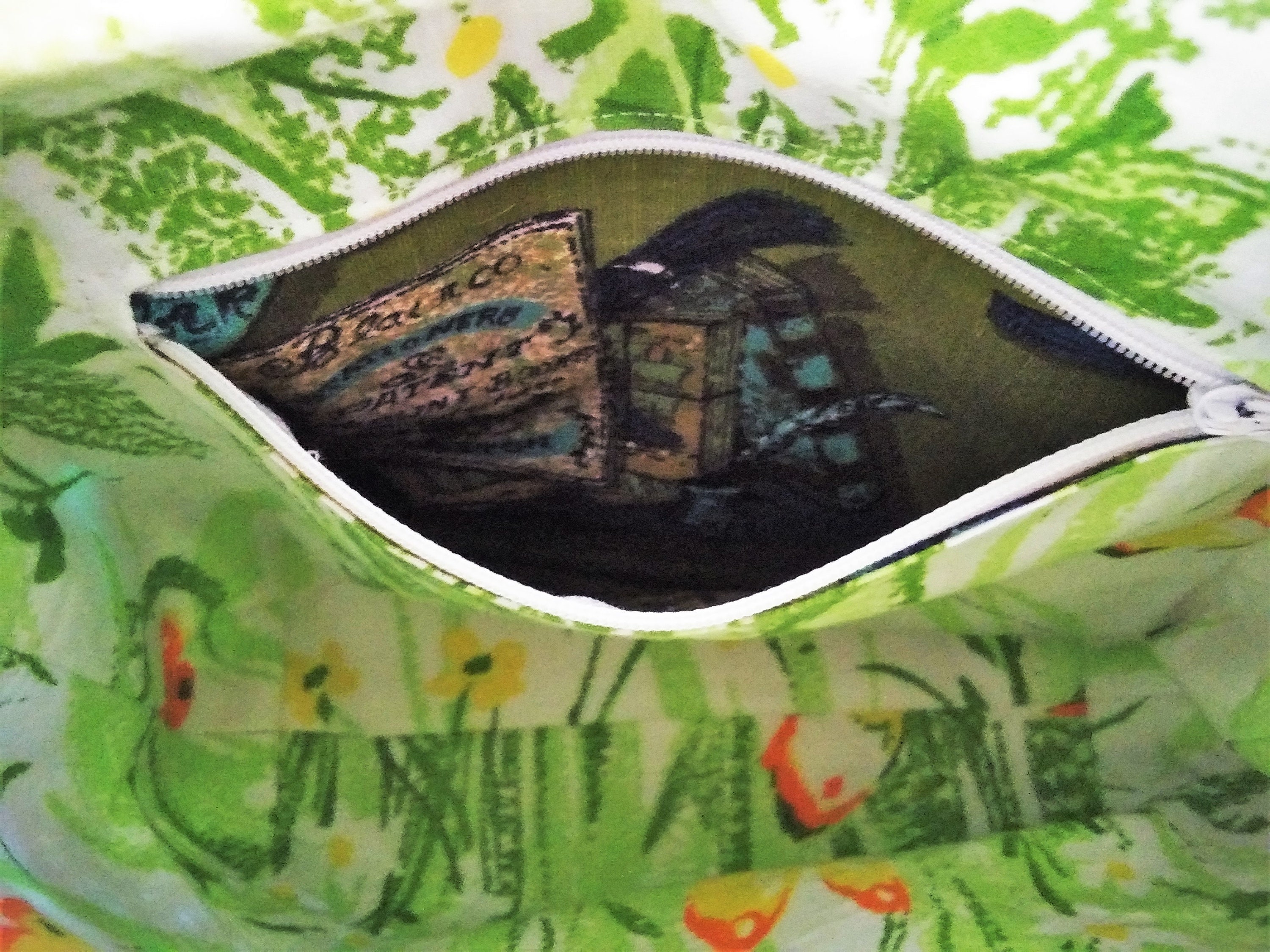 Small cross body bag in vintage 60s fabric Etsy