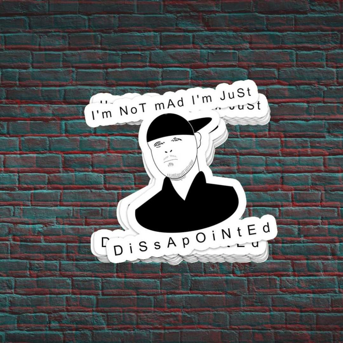 I Am Not Mad Just Disappointed Sticker Set Of 3 Festival Etsy