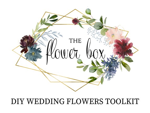 Diy Wedding Flowers Tool Kit Wedding Party Basics Box Etsy