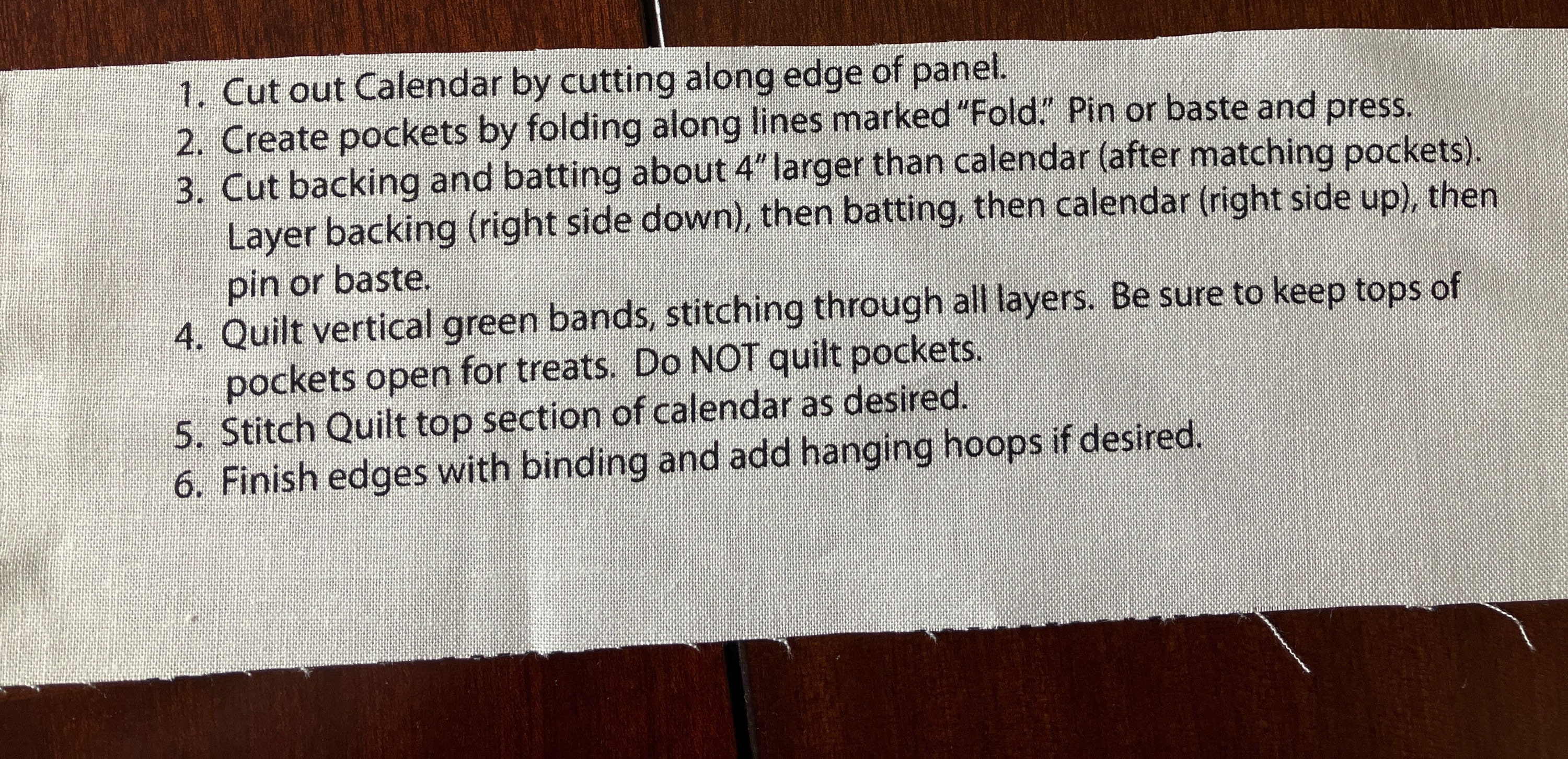 Easy Sew Advent Calendar Panel by Nutex - Etsy