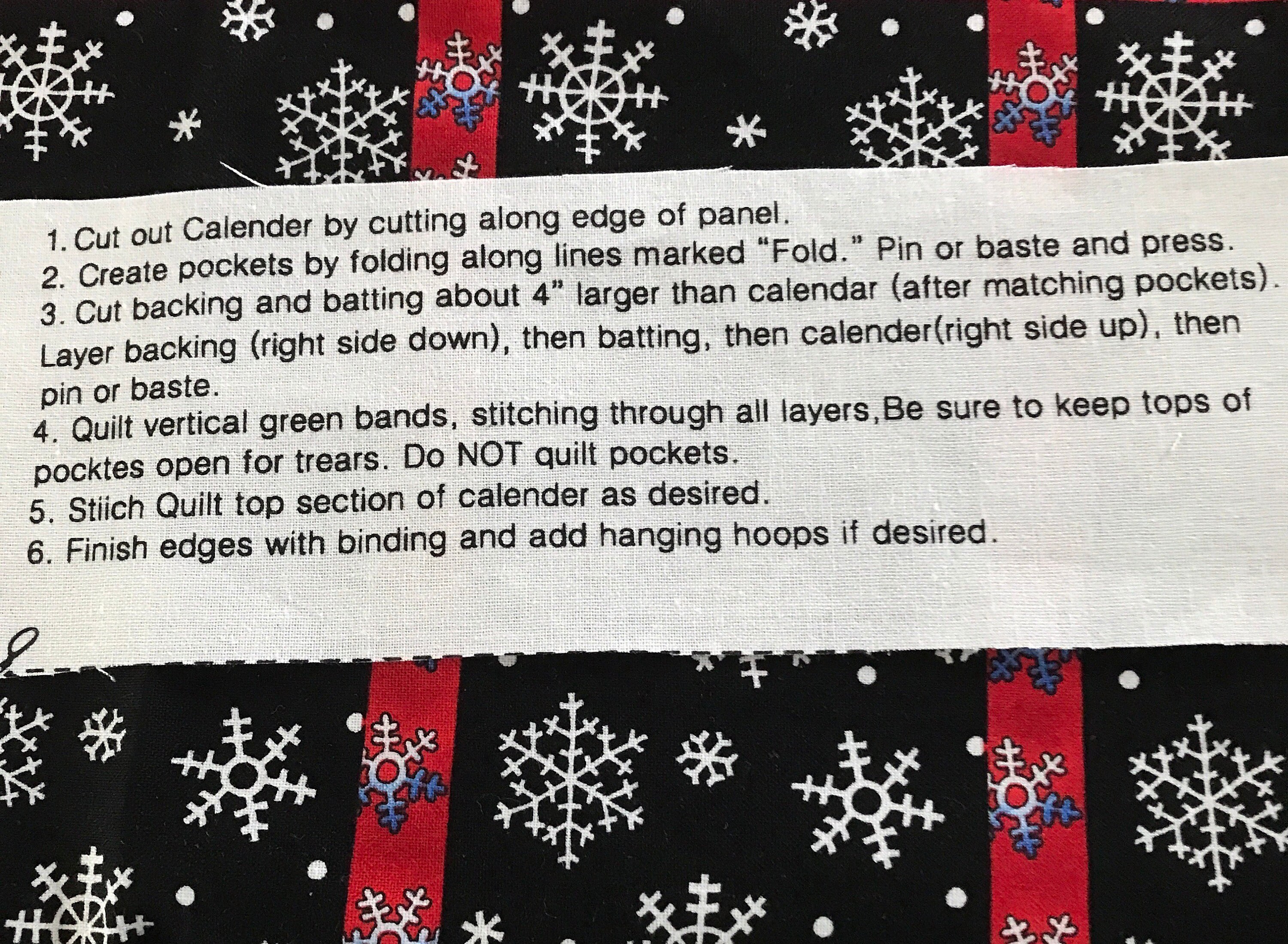 Advent Calendar Panel by Nutex - Etsy