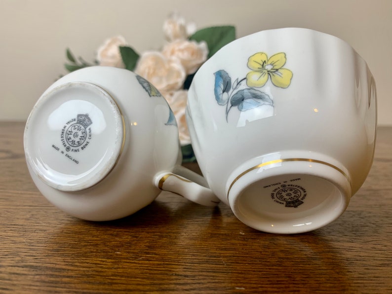 Vintage Royal Worcester Bone China Sugar and Creamer Pair With Etsy