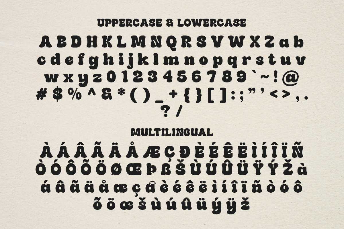 Early Quake Font, Retro Wavy Font, Fonts Procreate, Fonts Cricut, 60s, 80s, 90s, Vintage, Bubble