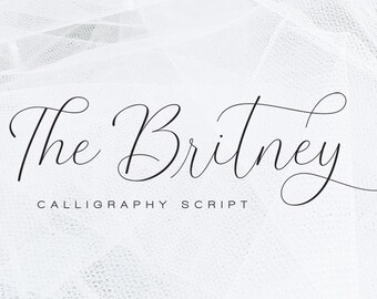 The Britney Font: Modern Handwritten Script for Cricut