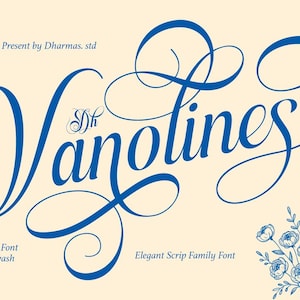 Elegant Calligraphy Script Font: Wedding Invitation & Luxury Branding