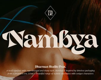 Nambya Retro Font: Modern Wedding & Cricut Font (OTF, TTF, WOFF)