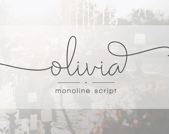 Olivia Handwritten Script Font: Swirly Wedding Font (OTF, TTF, WOFF/WOFF2)