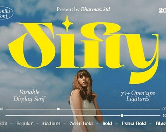 Sifty Modern Serif Font: Chic Display Font