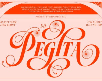 Beauty Family Wedding Serif Font, Modern Font, Boho Font, Branding Font, Swash Font, Fonts for Cricut, Cricut Fonts, Canva Font, Logo Font,