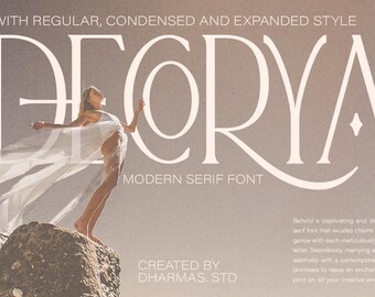 Decorya Modern Serif Font: Elegant Vintage Branding