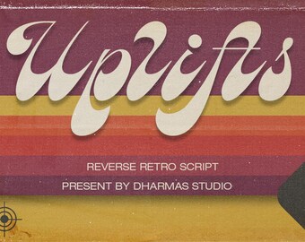Retro Reverse Font: 60s Italic Display Font