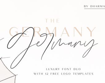 Germany Calligraphy Font: Handwritten Swash Font (OTF, TTF, WOFF)