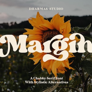 Margin - Groovy Font, Retro Font, Modern Font, Boho Font, Serif Font, Branding Font, Cricut Font, Wedding Font, Farmhouse Font, Swash Font