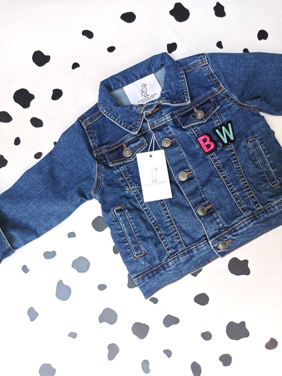 childrens black denim jacket