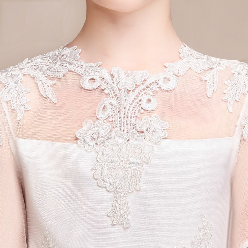 Girl Host/'s Little Dress White Embroidered Lace Girl Dress Children/'s Princess Skirt Girl Flower Dress Performing Dress Full dress