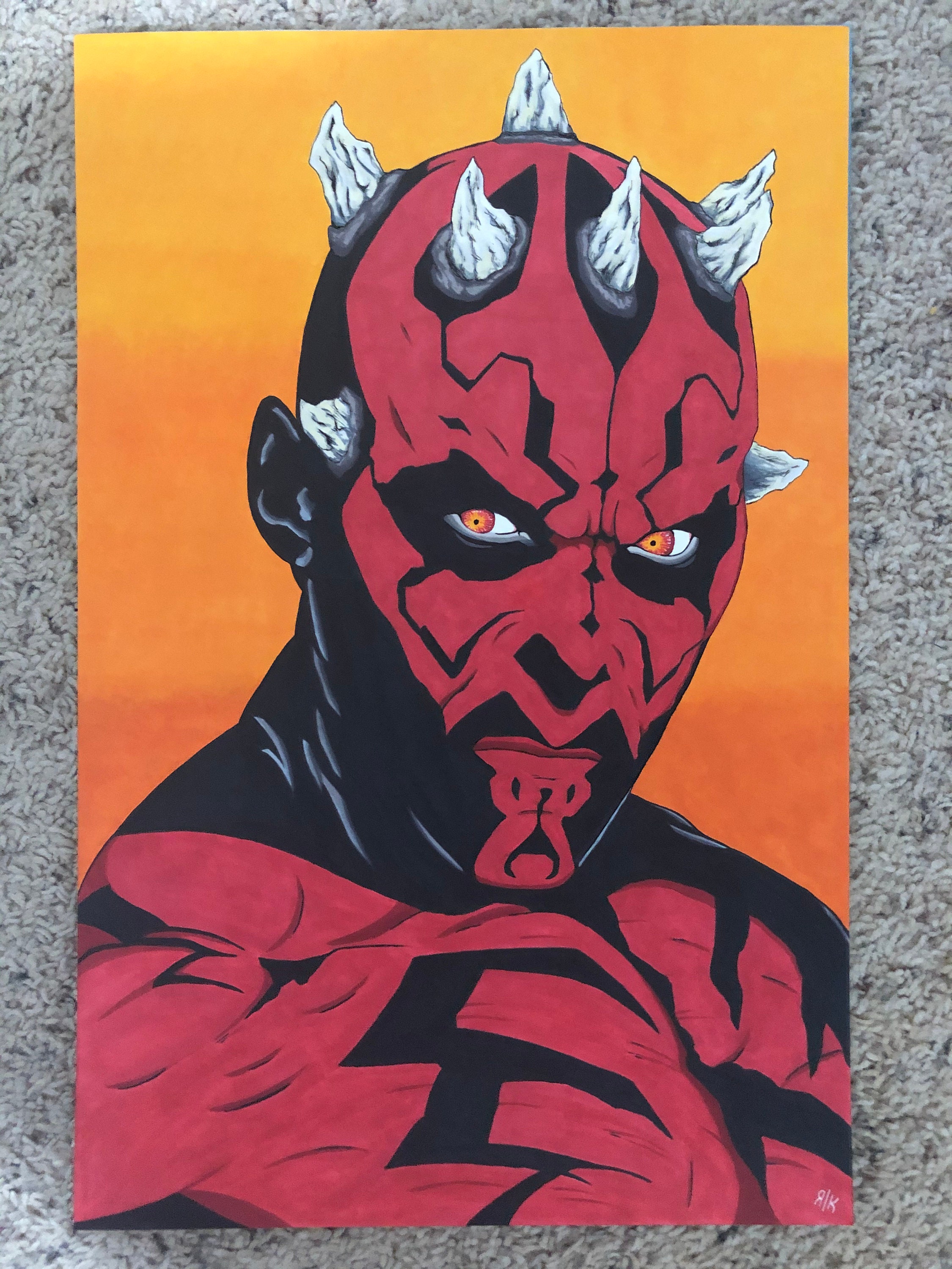 Mohamed Saad Art  Darth Maul sketch after workout starwars  Facebook