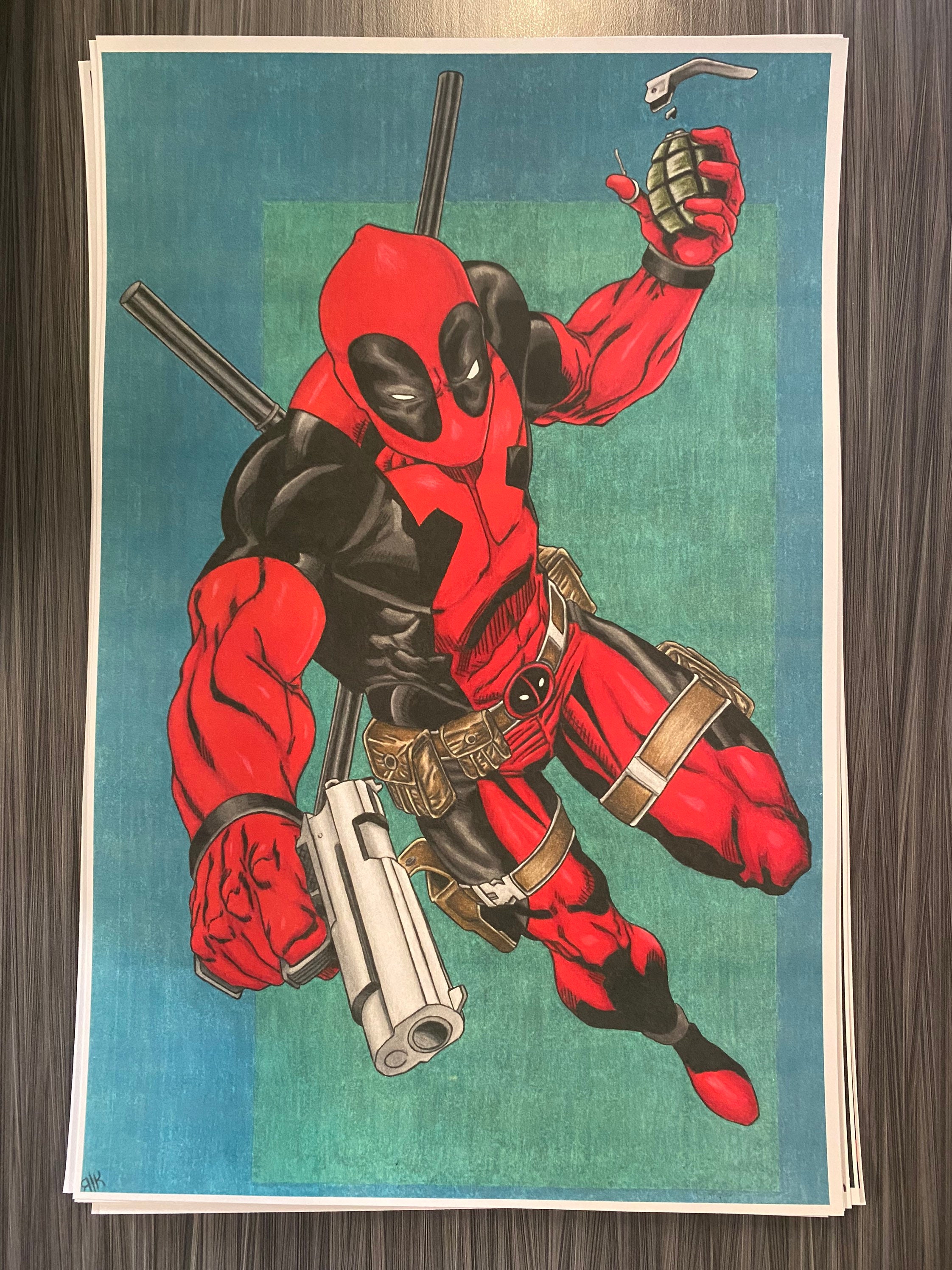 Deadpool 11x17 Impression dart Etsy France
