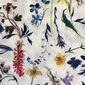 Servilletas individuales ~ Flores pequeñas surtidas