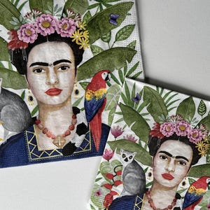 Individuelle Serviette ~ Frida im Tierpark (2 Größen)