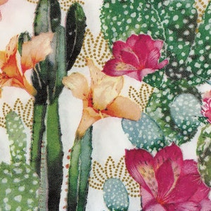 Serviette de table individuelle ~ Motif cactus
