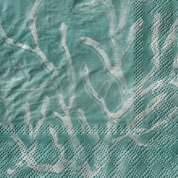 Individual Napkin ~ Turquoise Coral