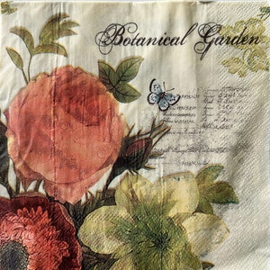 Servilleta individual ~ Jardín Botánico