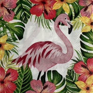 Individuelle Serviette ~ Flamingo