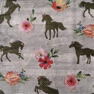 Individuelle Serviette ~ Pferde