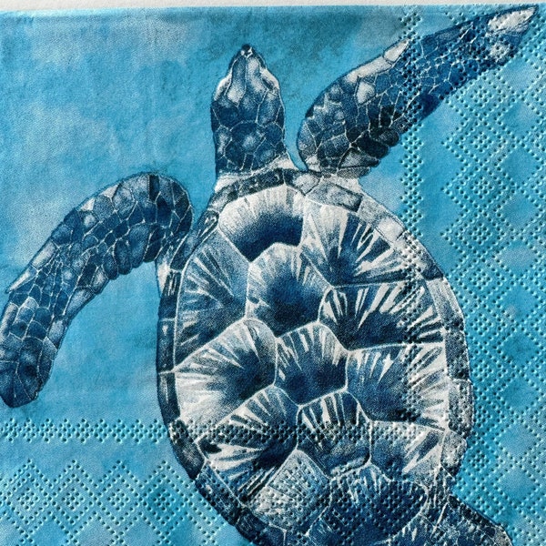 Individual Napkin ~ Sea Turtle