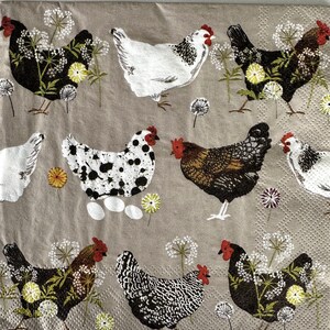 Servilleta individual ~ Pollos