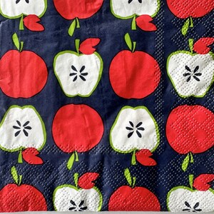 Serviette individuelle ~ Pommes