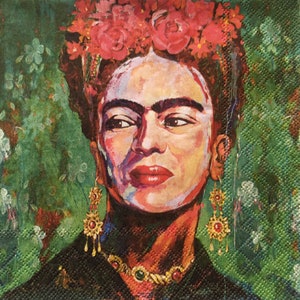 Servilleta individual ~ Frida (Retrato pictórico)
