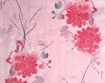 Individuelle Serviette ~ Asiatisch Inspiriertes Florales Design