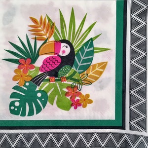 Individual Napkin ~ Whimsical Toucan