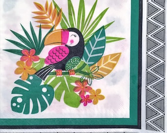 Individual Napkin ~ Whimsical Toucan
