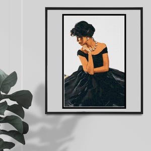 Lady, woman, girl cross stitch pattern - Lady -Cross stitch pattern Pdf - Instant download