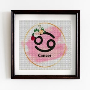 Taurus Cross Stitch Pattern , Zodiac sign cross stitch pattern, Instant download Pdf