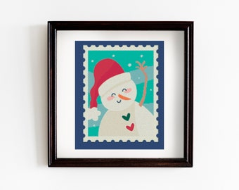 Happy Snowman - Cross stitch snowman -  Pdf Pattern - Instant Download