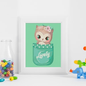 Baby Eule Kreuzstich Anleitung - Baby Tiere- Kreuzstich Stickvorlage PDF - Sofort download