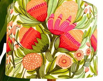 Wild Banksia Australiana floral lampshade