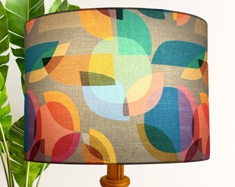 Multicoloured Mid Century lampshade