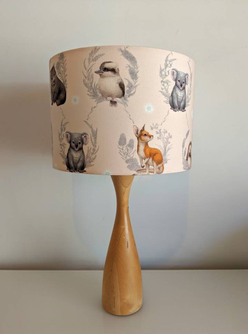 Australian Animals Lampshade Koala Nursery Decor Kookaburra Etsy