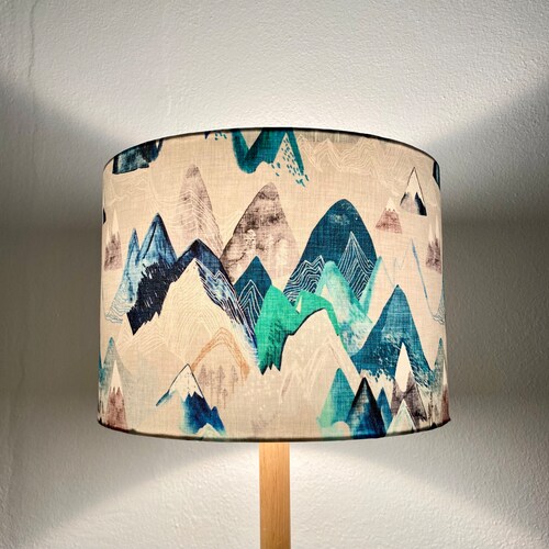 Blue Lampshade Native Flora Lampshades Made in Australia Etsy Australia