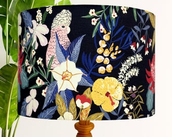 Galah Garden Navy Lamp Shade
