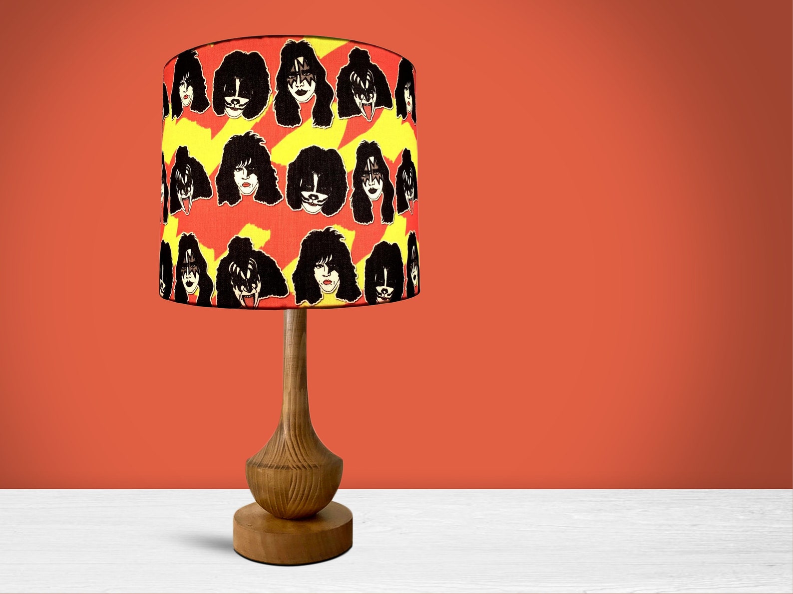 KISS band lampshade kiss gift table lampshades floor Etsy