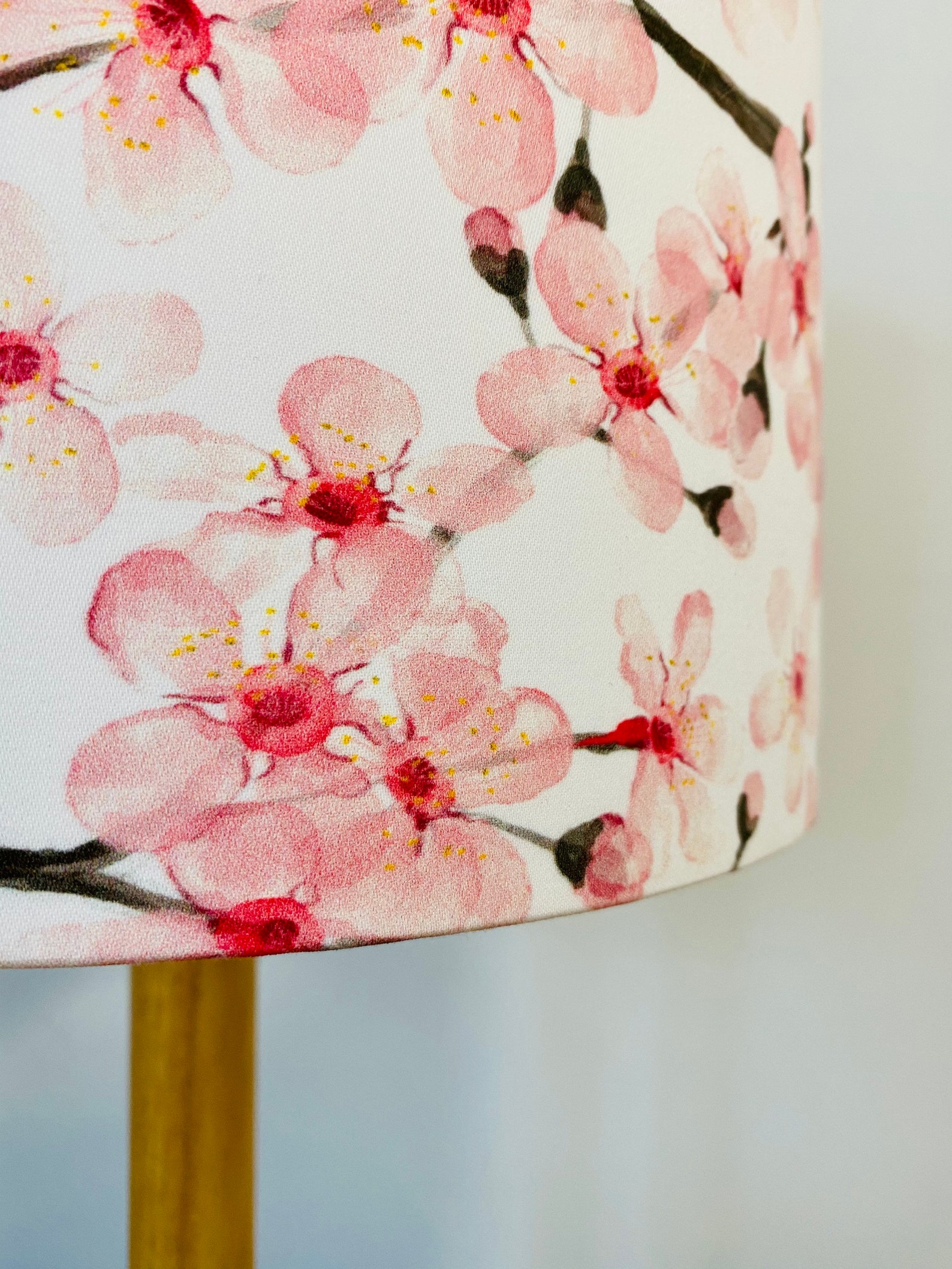 Cherry Blossom Lampshade Handmade Lamp Shade White and Pink Etsy Australia